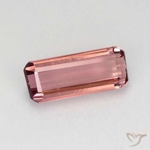 Turmalina Rojo ponche de frutas natural de 1.26 ct, Corte Octágono / Esmeralda, VVS