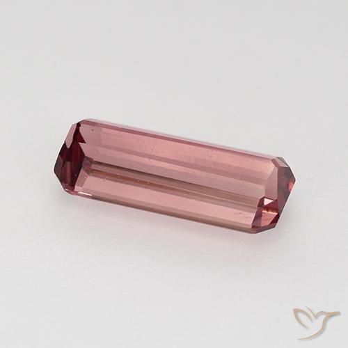 Turmalina Rojo ponche de frutas natural de 1.26 ct, Corte Octágono / Esmeralda, VVS