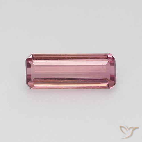 1.06ct Natural Bubblegum rosado claro Turmalina, corte esmeralda, VVS