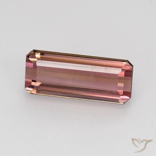 Turmalina Rosado naranja natural de 2.00 ct, Corte Octágono / Esmeralda, VVS