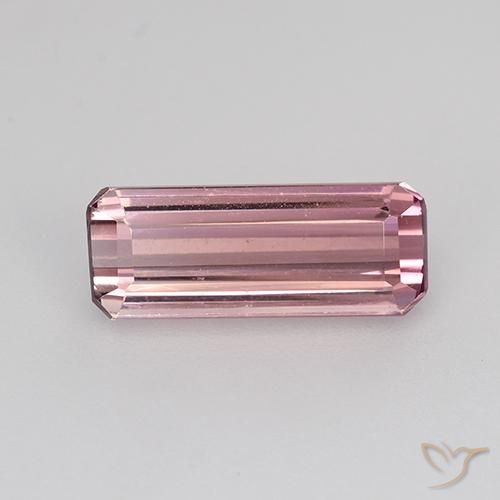 1.63ct Natural Rosado púrpura Turmalina, corte esmeralda, VVS