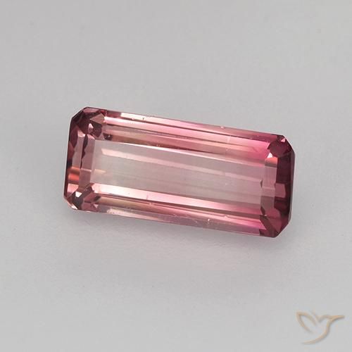 Turmalina Rosa oscuro natural de 1.56 ct, Corte Octágono / Esmeralda, VVS