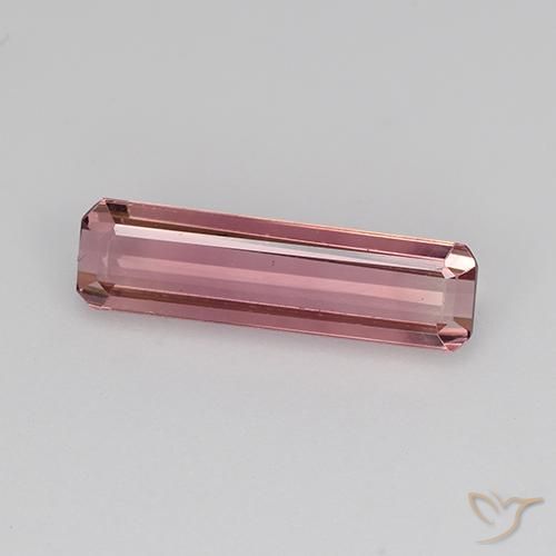 1.28ct Natural Rosa oscuro Turmalina, corte esmeralda, VVS