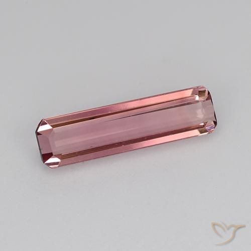 Turmalina Rosa oscuro natural de 1.28 ct, Corte Octágono / Esmeralda, VVS