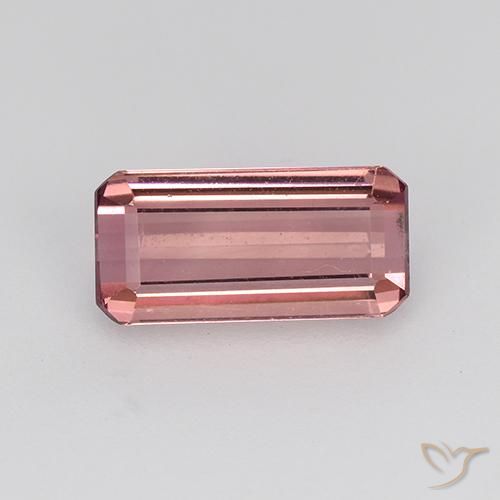 1.32ct Natural Rosado naranja Turmalina, corte esmeralda, VVS
