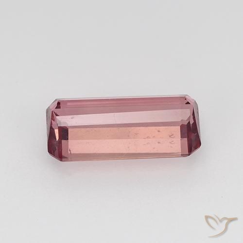 Turmalina Rosado naranja natural de 1.32 ct, Corte Octágono / Esmeralda, VVS