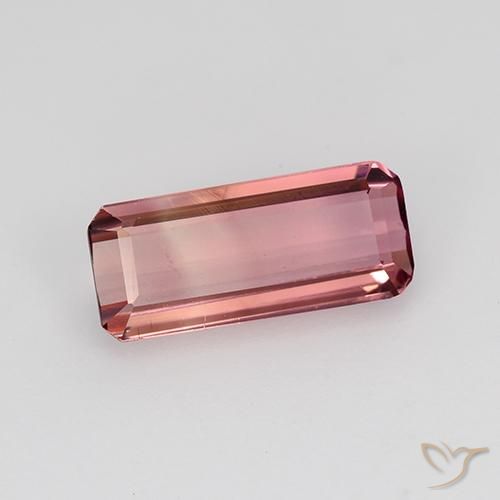 Turmalina Rosado medio natural de 1.18 ct, Corte Octágono / Esmeralda, VVS