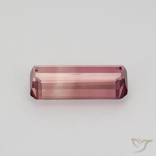 Turmalina Rosado medio natural de 1.18 ct, Corte Octágono / Esmeralda, VVS