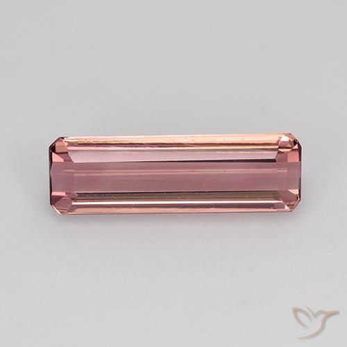 1.45ct Natural Rosado naranja Turmalina, corte esmeralda, VVS