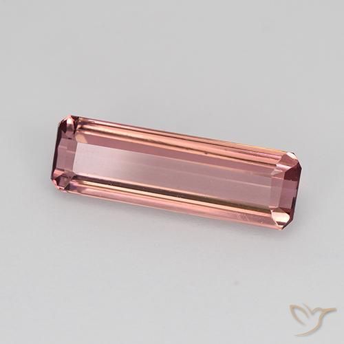 Turmalina Rosado naranja natural de 1.45 ct, Corte Octágono / Esmeralda, VVS