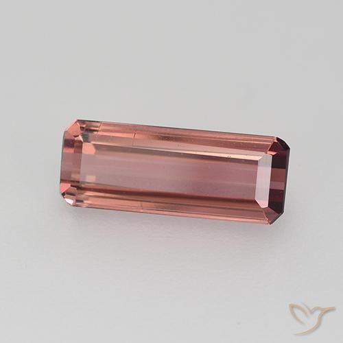 Turmalina Rosado rojizo natural de 1.56 ct, Corte Octágono / Esmeralda, VVS