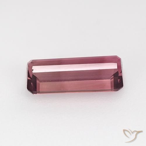 Turmalina Rosado púrpura natural de 1.61 ct, Corte Octágono / Esmeralda, VVS