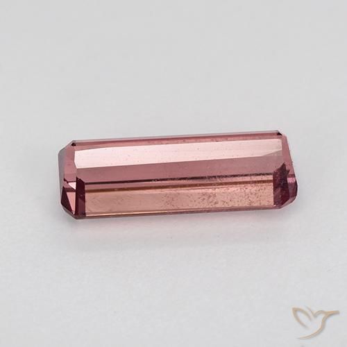 Turmalina Rosado naranja natural de 1.61 ct, Corte Octágono / Esmeralda, VS