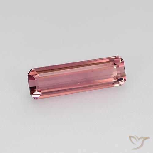 Turmalina Rosado intenso natural de 1.31 ct, Corte Octágono / Esmeralda, VVS