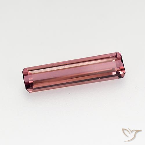 Turmalina Rosado medio natural de 1.24 ct, Corte Octágono / Esmeralda, VVS