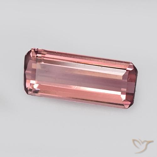 Turmalina Rosado naranja natural de 1.10 ct, Corte Octágono / Esmeralda, VVS
