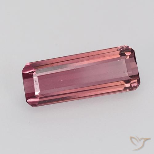 Turmalina Magenta intenso natural de 1.56 ct, Corte Octágono / Esmeralda, VVS