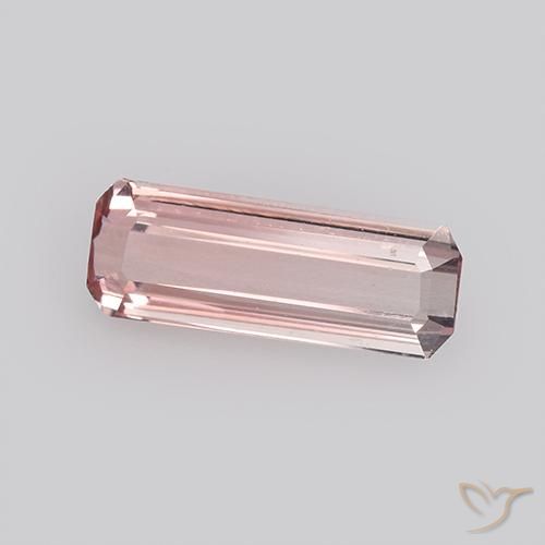 1.17ct Natural Rosado bubblegum claro turmalina, Corte Octágono / Esmeralda, VVS, Photo A