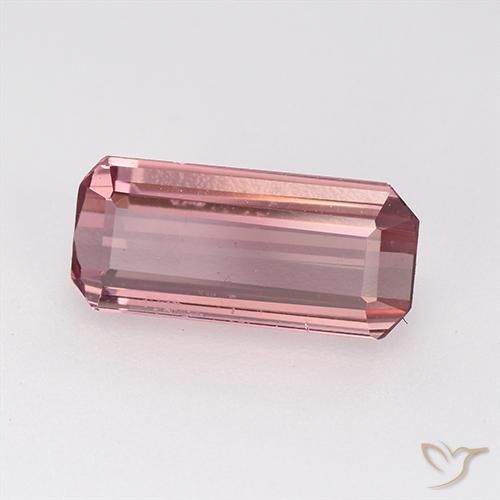 Turmalina Rosado cálido claro natural de 1.54 ct, Corte Octágono / Esmeralda, VVS