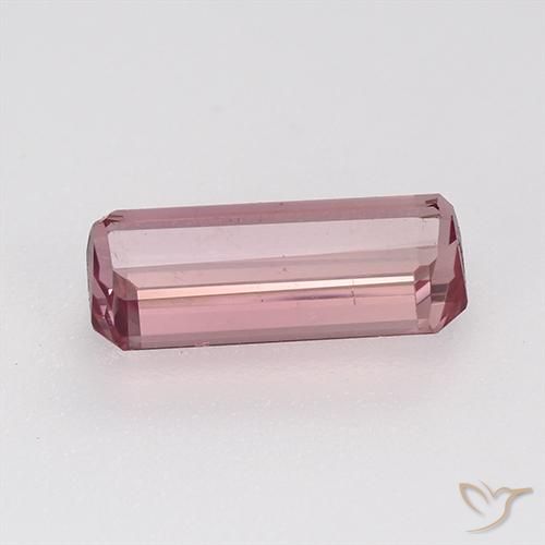 Turmalina Rosado cálido claro natural de 1.54 ct, Corte Octágono / Esmeralda, VVS
