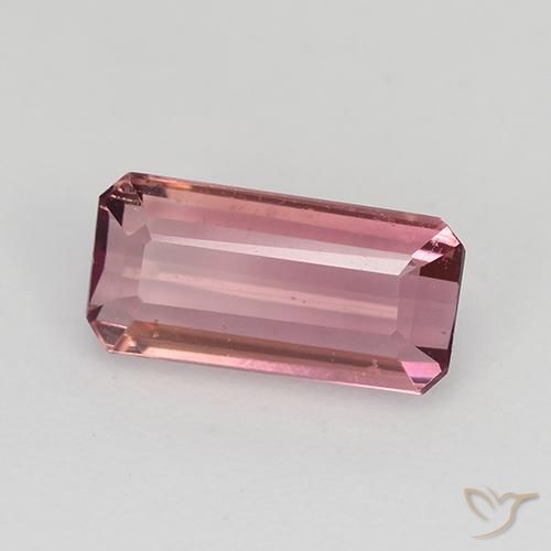 Turmalina Rosado intenso natural de 1.18 ct, Corte Octágono / Esmeralda, VVS