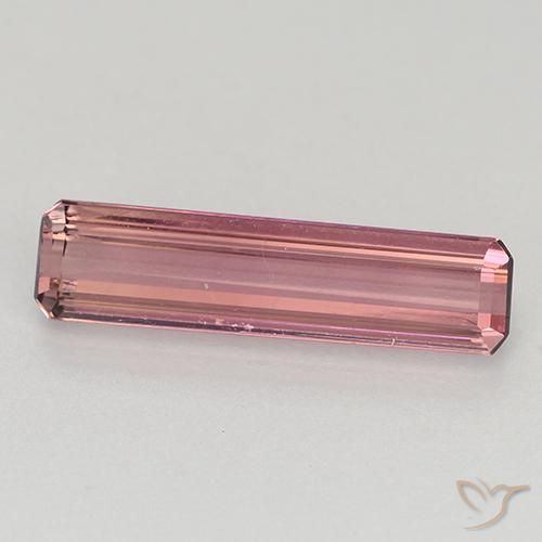 1.24ct Natural Rosa oscuro Turmalina, corte esmeralda, VVS-VS