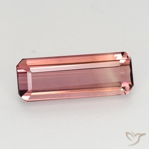 1.65ct Natural Rosa oscuro Turmalina, corte esmeralda, VVS