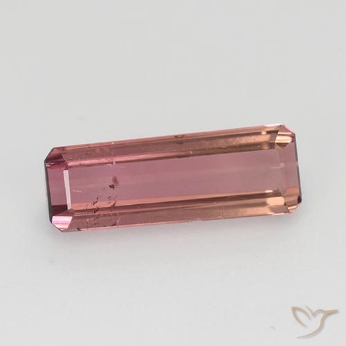 1.62ct Natural Rosado naranja Turmalina, corte esmeralda, VS-SI
