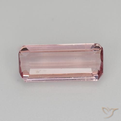 Turmalina Rojo manzana claro natural de 1.77 ct, Corte Octágono / Esmeralda, VVS-VS