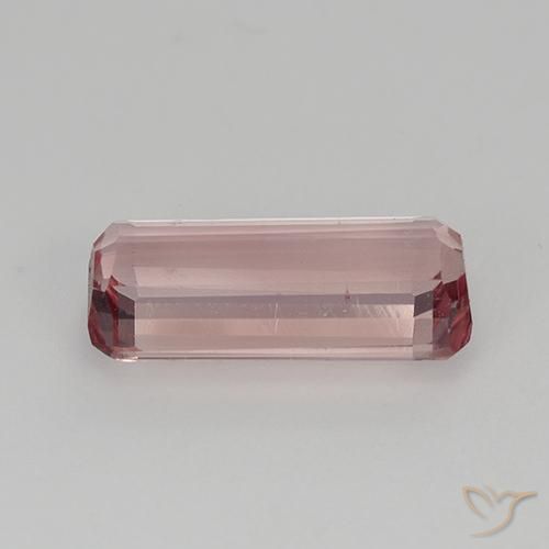 Turmalina Rojo manzana claro natural de 1.77 ct, Corte Octágono / Esmeralda, VVS-VS