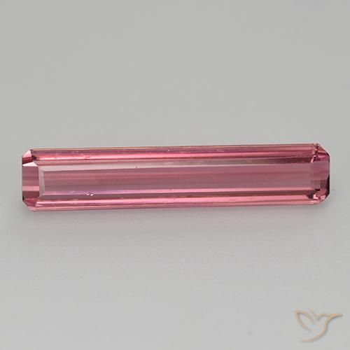 1.53ct Natural Rosado rojizo Turmalina, corte esmeralda, VVS-VS