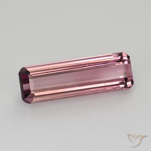 Turmalina Rosado rojizo natural de 1.70 ct, Corte Octágono / Esmeralda, VS