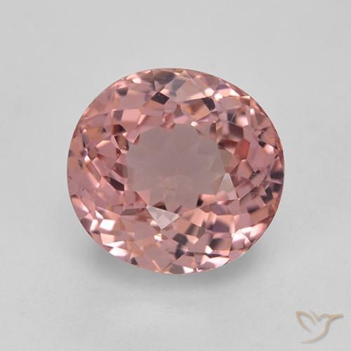 2.66ct Natural Rosado intenso turmalina, Ovalada, VVS-VS