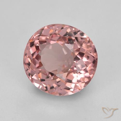 Turmalina Rosado intenso natural de 2.66 ct, Ovalada, VVS-VS