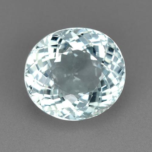 Turmalina Azul verdoso claro natural de 2.76 ct, Corte Óvalo, VVS