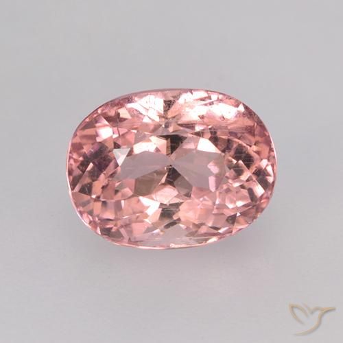 1.76ct Natural Rosado naranja turmalina, Ovalada, VS