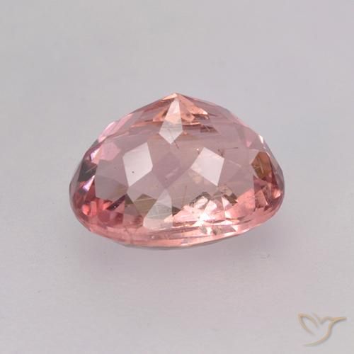 Turmalina Rosado naranja natural de 1.76 ct, Ovalada, VS