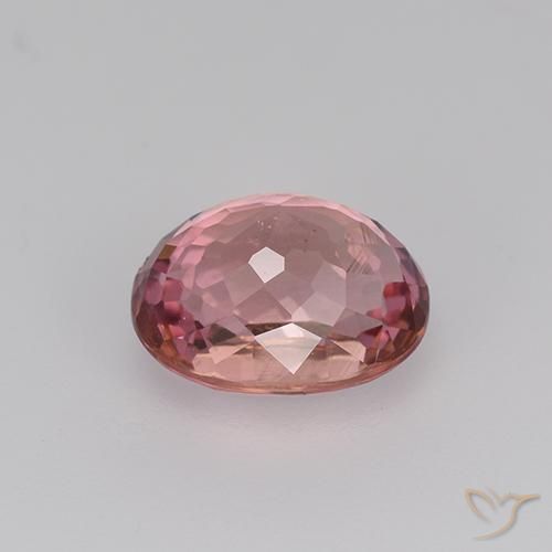 Turmalina Rosado intenso natural de 1.54 ct, Ovalada, VVS-VS