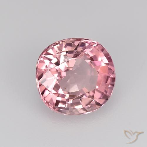Turmalina Rosado intenso natural de 1.62 ct, Ovalada, VVS-VS
