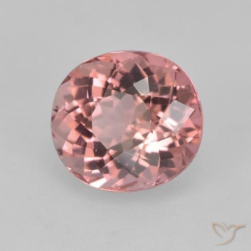 Turmalina Rosado claro natural de 1.53 ct, Ovalada, VVS