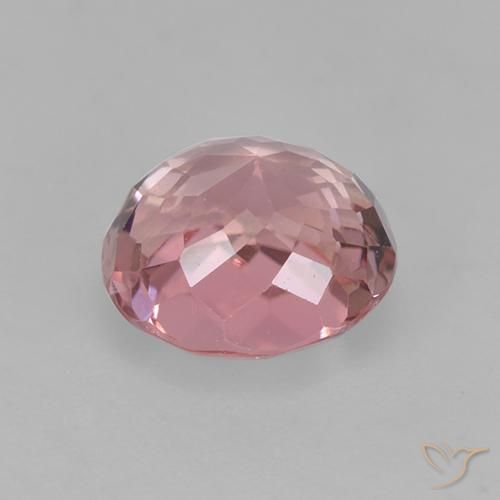 Turmalina Rosado claro natural de 1.61 ct, Ovalada, VVS-VS