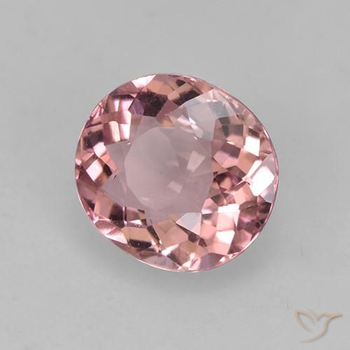 Turmalina Rosado claro natural de 1.45 ct, Ovalada, VVS-VS