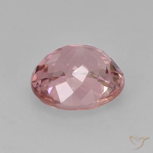 Turmalina Rosado claro natural de 1.45 ct, Ovalada, VVS-VS