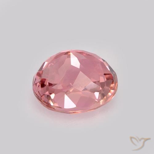 Turmalina Rosado Bubblegum natural de 1.44 ct, Ovalada, VVS-VS