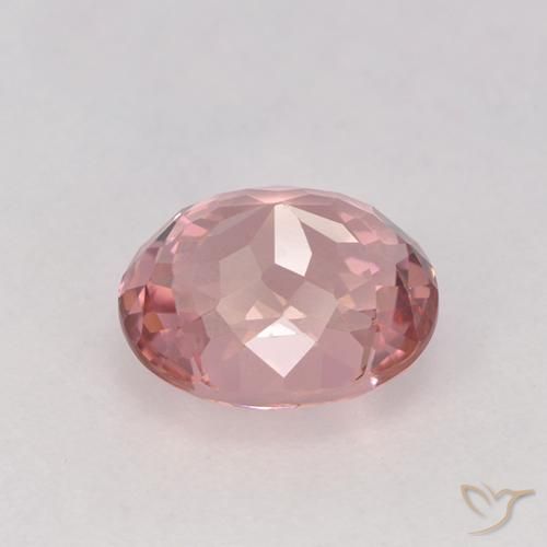 Turmalina Rosado claro natural de 1.51 ct, Ovalada, VVS-VS