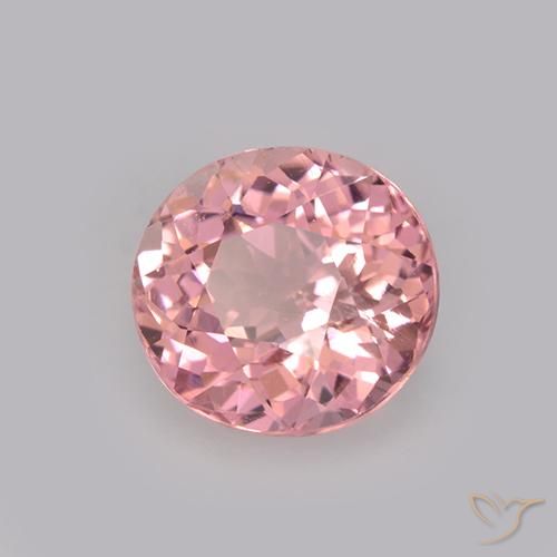 Turmalina Rosado intenso natural de 1.47 ct, Ovalada, VS