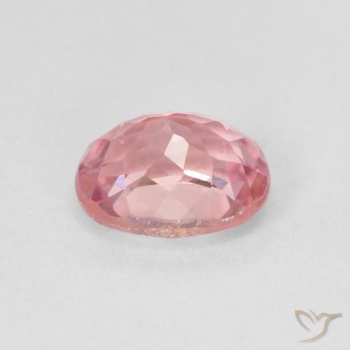 Turmalina Bubblegum rosado claro natural de 1.32 ct, Ovalada, VVS-VS