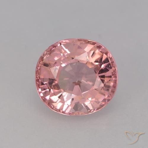1.61ct Natural Rosado claro turmalina, Ovalada, VVS-VS