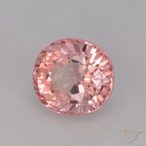 Turmalina Rosado claro natural de 1.61 ct, Ovalada, VVS-VS