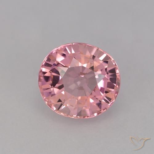 1.35ct Natural Rosado claro turmalina, Ovalada, VVS-VS